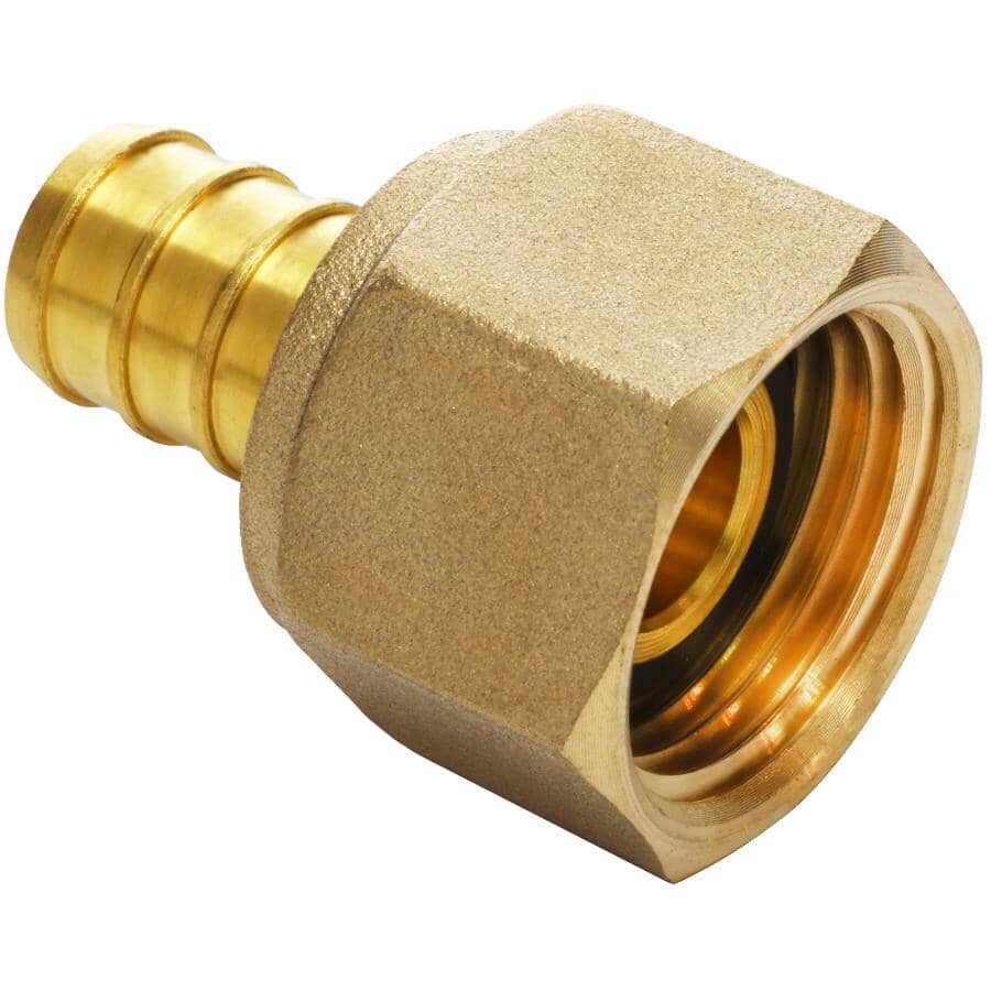 1/2" PEX  x 1/2" FPT Swivel Brass Adapter
