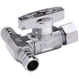 1/2" PEX x 1/2" PEX x 3/8" Compression Brass Dishwasher Tee Valve