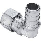 1/2" PEX  x 3/8" Compression Brass 90 Degree Elbow
