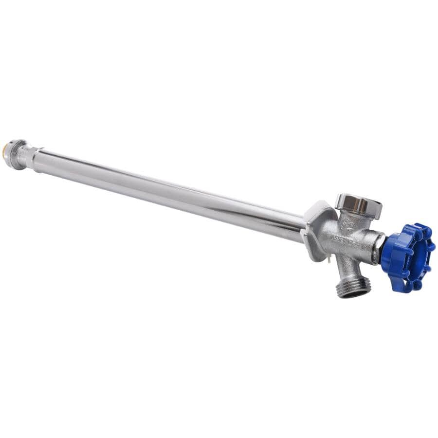 1/2" Push Fit x 3/4" Male Garden Hose Thread Frost Proof Push 'N' Connect Wall Hydrant