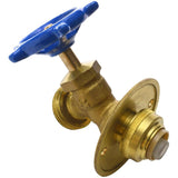 1/2" Push Fit x 3/4" Male Garden Hose Thread Hose Bibb Sillcock Valve - with Flange