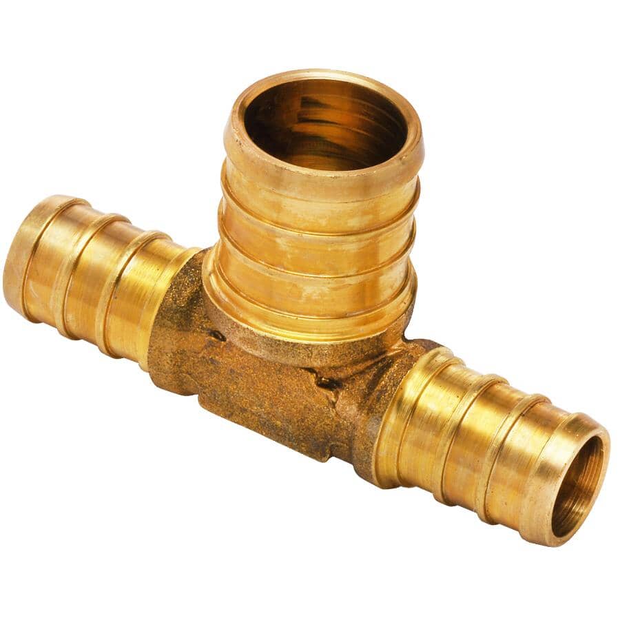 1/2" x 1/2" x 3/4" PEX Brass Tee