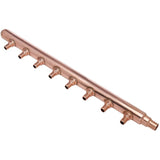 3/4" PEX Inlet x 1/2" PEX Outlet 8 Branch Closed End Manifold
