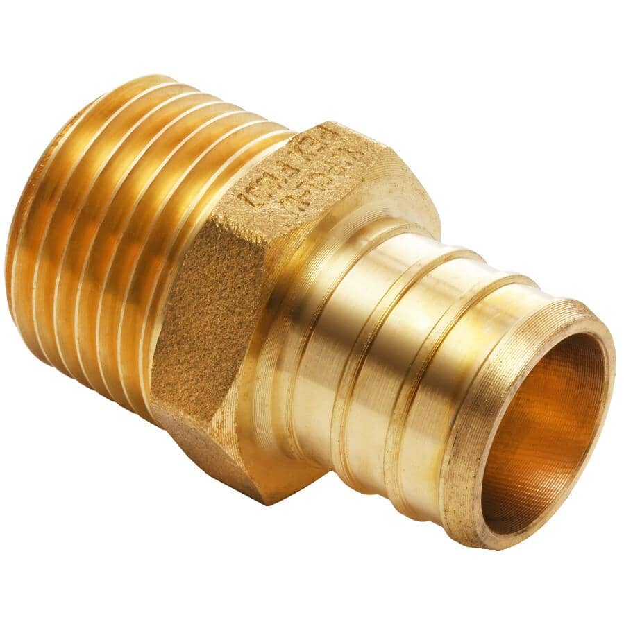 3/4" PEX  x 1/2" MPT Brass Adapter