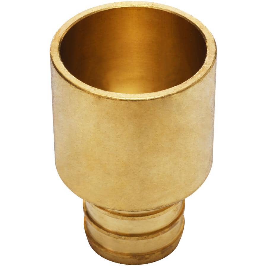 3/4" PEX  x 3/4" FPT Copper Sweat Brass Adapter