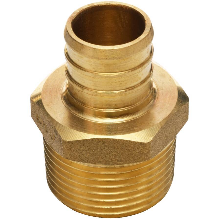 3/4" PEX  x 3/4" MPT Brass Adapter