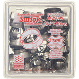 3/4" Stainless Steel Surlok Pipe Clamps - 50 Pack
