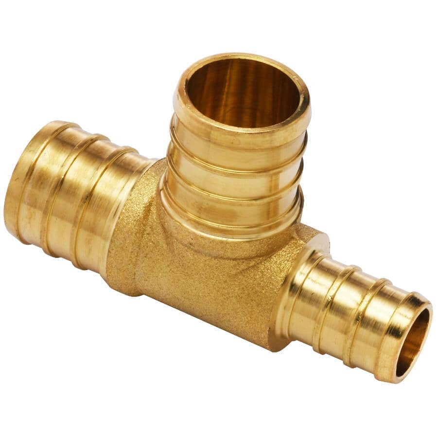 3/4" x 1/2" x 3/4" PEX Brass Tee