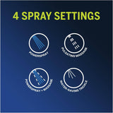 EcoFlow 4 Setting Handheld Showerhead - Chrome