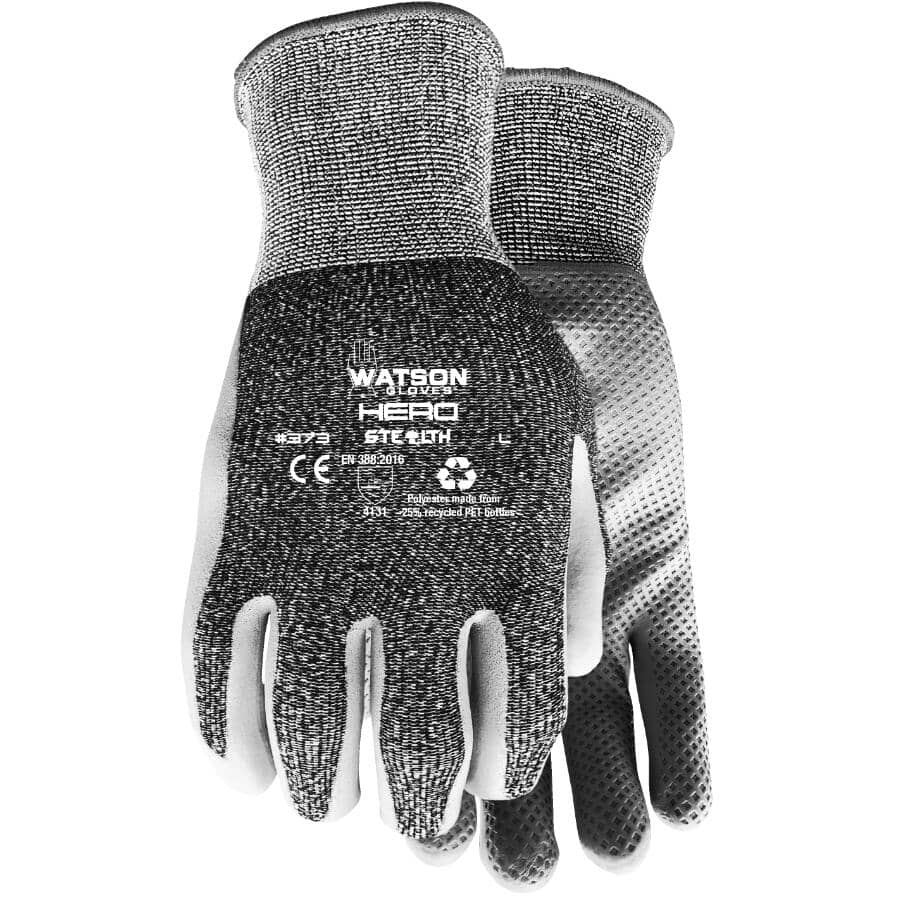 Men's Hero Garden Gloves - with Foam Nitrile Palms, Large