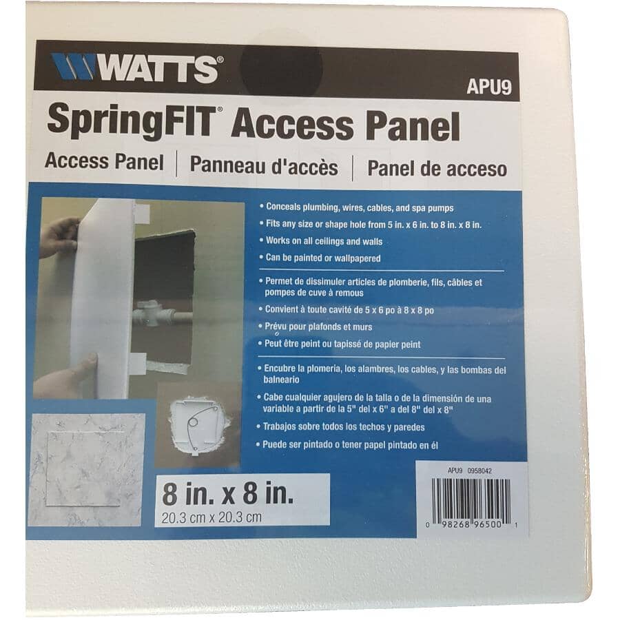 8" x 8" Polystyrene Access Panel - White