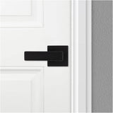 Breton Passage Door Leverset - Matte Black