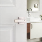 Breton Privacy Door Leverset - Satin Nickel