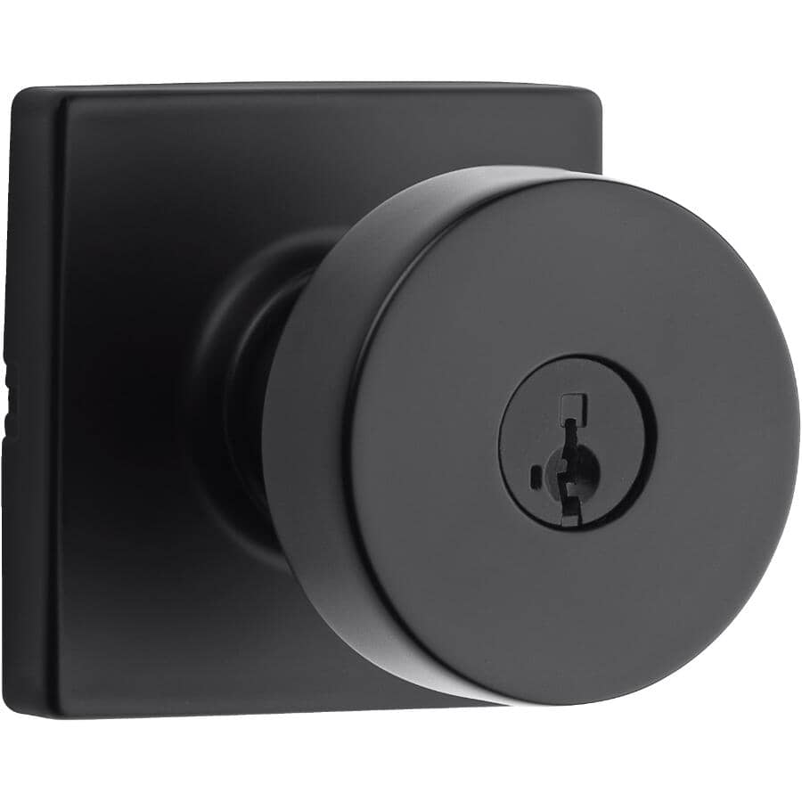 Cambie Entrance Knobset - Matte Black + SmartKey Technology