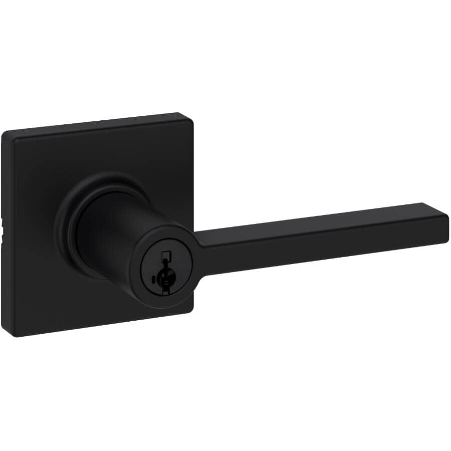 Casey Entrance Leverset - Matte Black + Smart Key