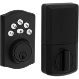 Elements Electronic Deadbolt Lock - Matte Black with Traditional Keypad Design
