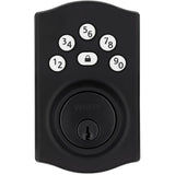 Elements Electronic Deadbolt Lock - Matte Black with Traditional Keypad Design