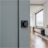 Elements Square Single Cylinder Deadbolt - Matte Black + SmartKey Technology
