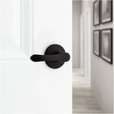 Grapevine Safelock Passage Door Leverset - Matte Black