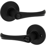 Grapevine Safelock Privacy Door Leverset - Matte Black