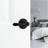Grapevine Safelock Privacy Door Leverset - Matte Black