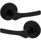 Henley Passage Door Leverset - Matte Black