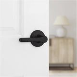 Henley Passage Door Leverset - Matte Black