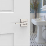 Hollis Privacy Door Leverset - Satin Nickel
