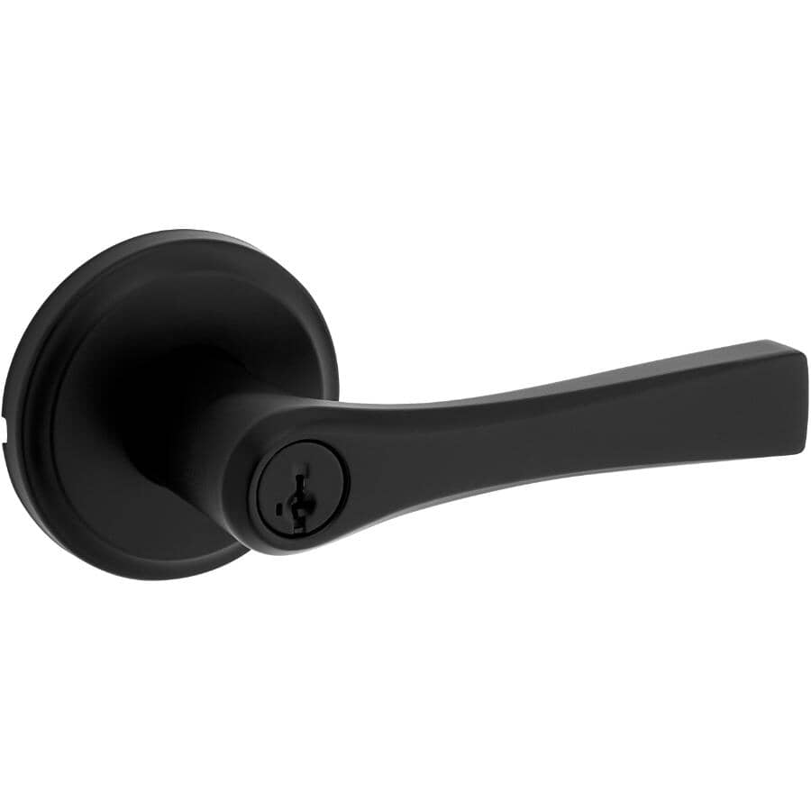 Katella Entrance Leverset - Matte Black + Smart Key