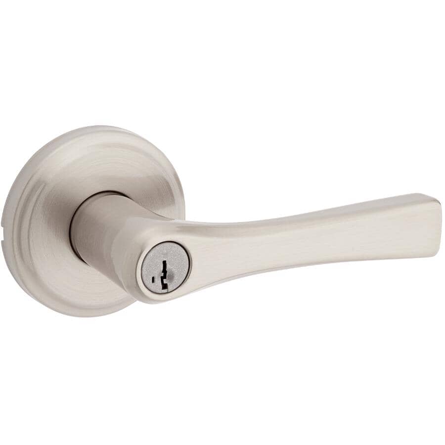 Katella Entrance Leverset - Satin Nickel + Smart Key