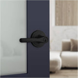 Matte Black Henley Keyed Entrance Leverset