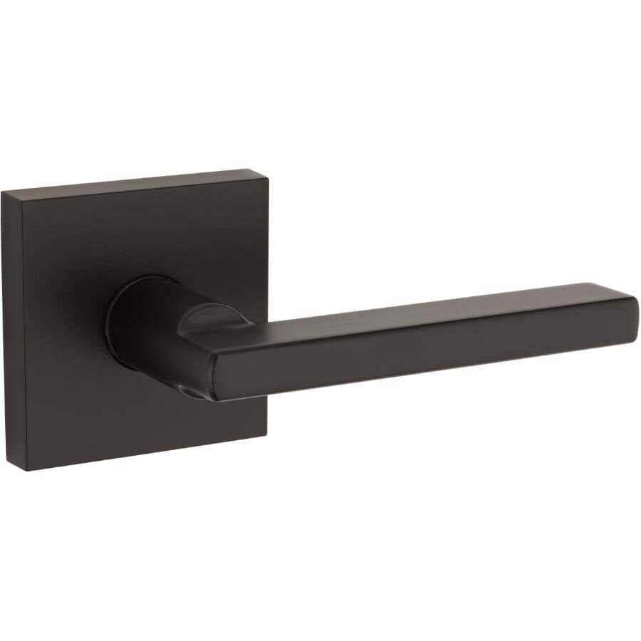 Modern Halifax Passage Door Leverset - Matte Black