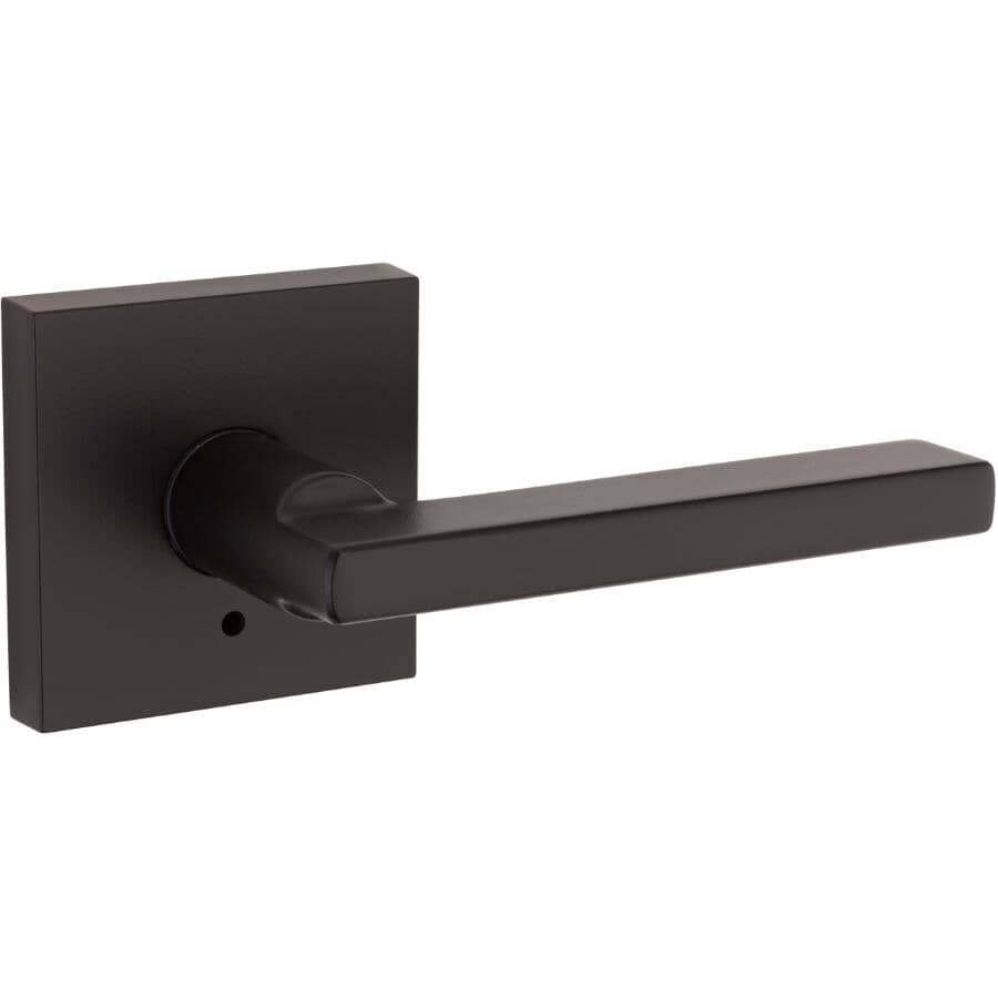 Modern Halifax Privacy Door Leverset - Matte Black