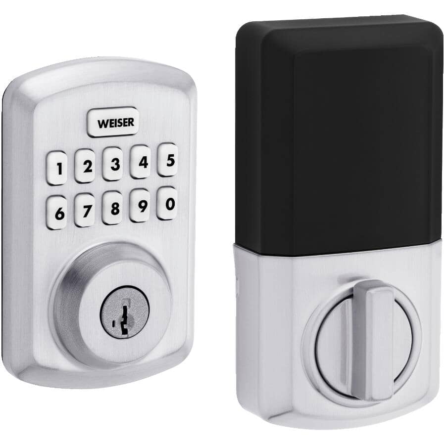 Powerbolt 3 Electronic Deadbolt - Satin Chrome Finish + SmartKey Technology