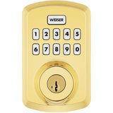 Powerbolt 3 Electronic Deadbolt - Brass Finish + SmartKey Technology