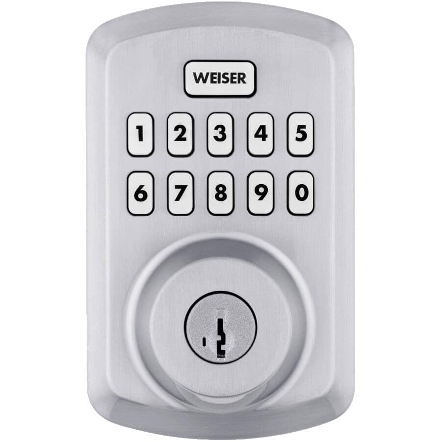 Powerbolt 3 Electronic Deadbolt - Satin Chrome Finish + SmartKey Technology