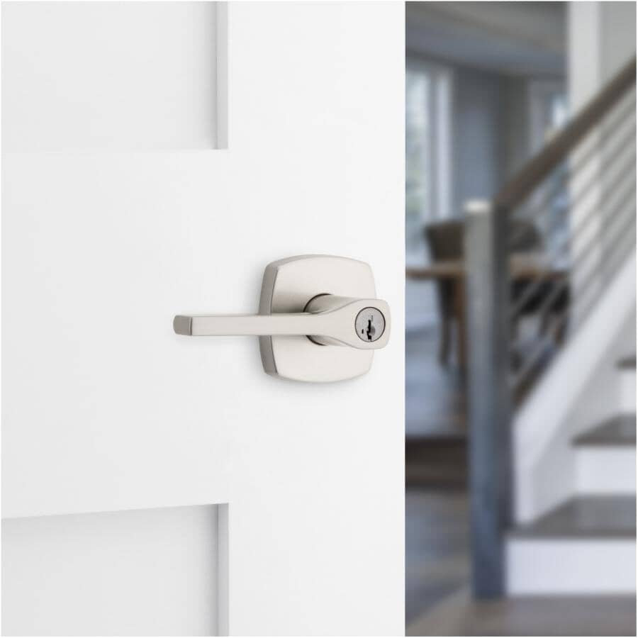 Prague Entrance Leverset - Satin Nickel