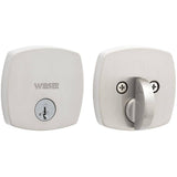 Prague Midtown Deadbolt - Satin Nickel