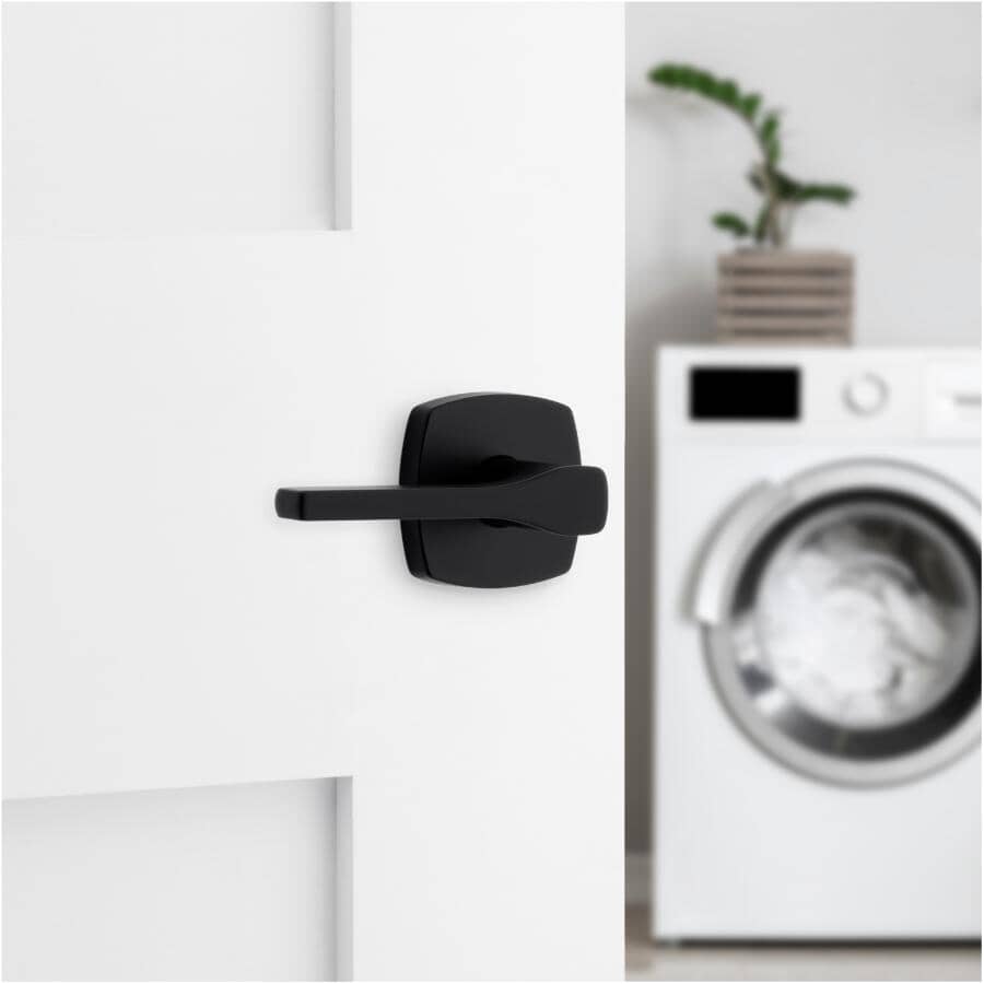 Prague Passage Door Leverset - Matte Black