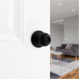Regina Safelock Entrance Knobset - Matte Black