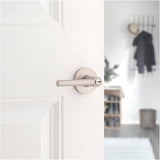 Reminy Keyed Entry Safelock Entrance Leverset - Satin Nickel