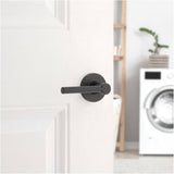 Reminy Safe Lock Passage Door Leverset - Matte Black