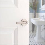 Reminy Safelock Privacy Door Leverset - Satin Nickel