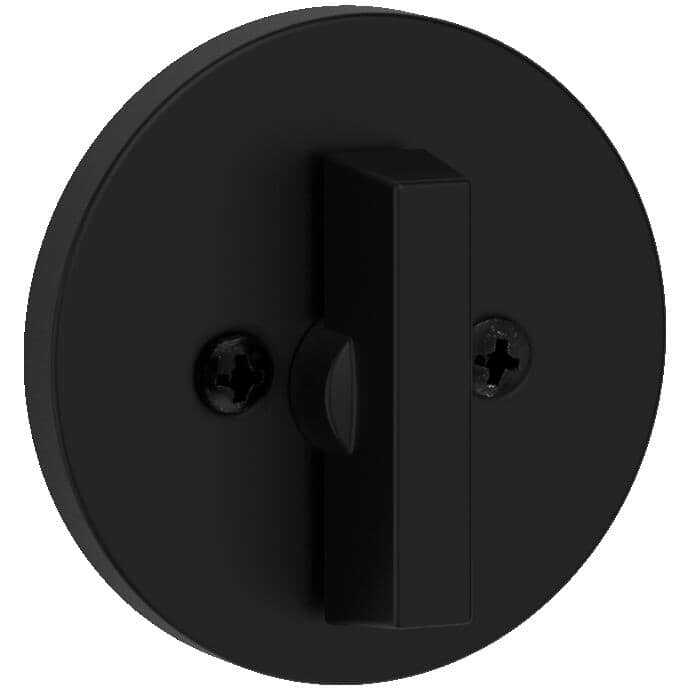 Round Single Cylinder Deadbolt Lock - Matte Black + Smart Key