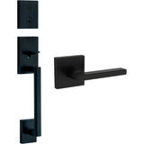 San Clemente / Halifax Entrance Gripset - Matte Black + SmartKey Technology