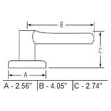 Satin Nickel Grapevine Safelock Passage Door Leverset