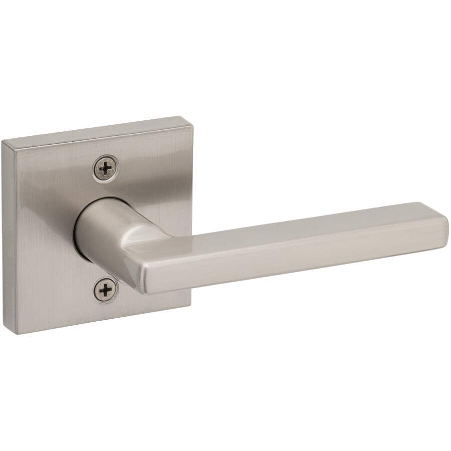 Satin Nickel Modern Halifax Dummy Door Lever