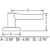 Venetian Bronze Grapevine Safelock Passage Door Leverset