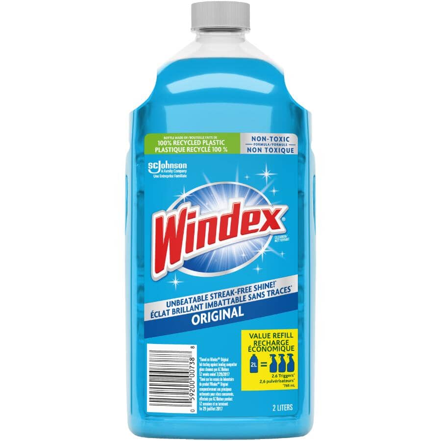 Glass Cleaner Refill - with Ammonia-D, 2 L