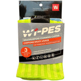 Premium Microfibre Glass Cleaning Cloths - Assorted Colours, 3 Pack